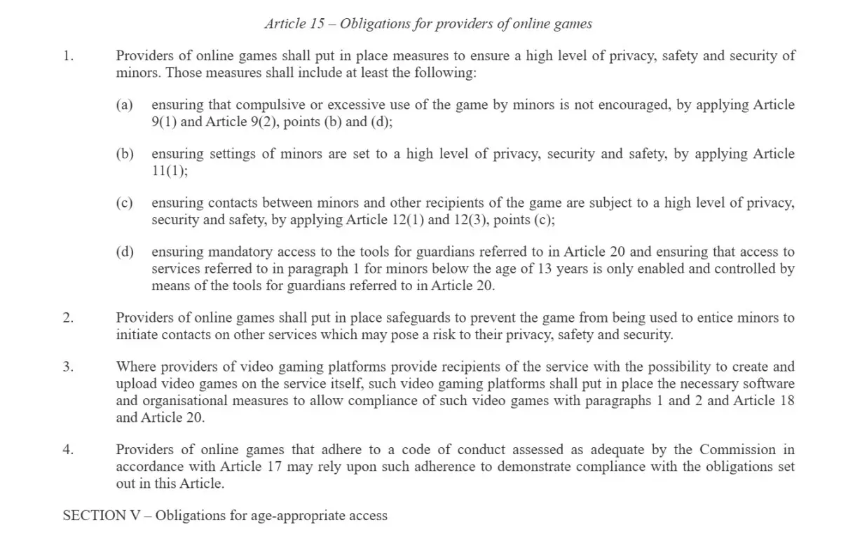 EU Kids Act Threatens Daily Logins and Retention Mechanics in Online and Mobile Games
